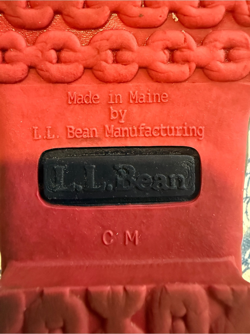 VINTAGE L.L. Bean Navy and Pink Duck Boots for Women- PREPPY size 7 - Picture 12 of 13